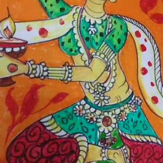 Pattachitra Artwork Class: Traditional Indian Folk Art for Kids & Moms