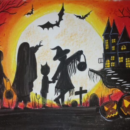 Halloween Art Workshop for Seniors & Moms – Create Spooky Masterpieces