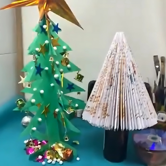 Easy Christmas Tree Art and Craft Workshop for Kids 4-7